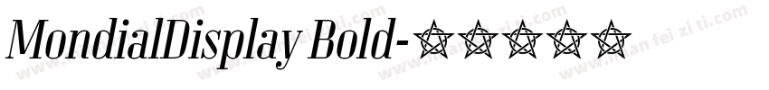 MondialDisplay Bold字体转换